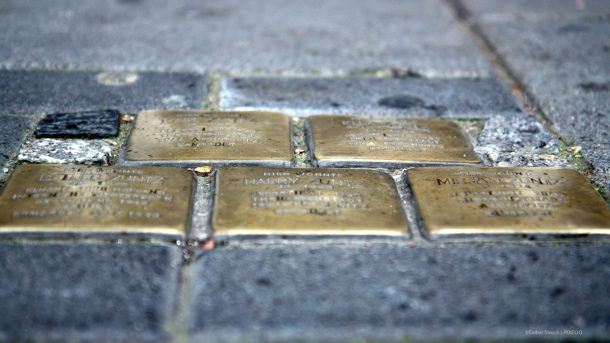 Stolpersteine erinnern an ermordete Opfer der NS-Zeit
