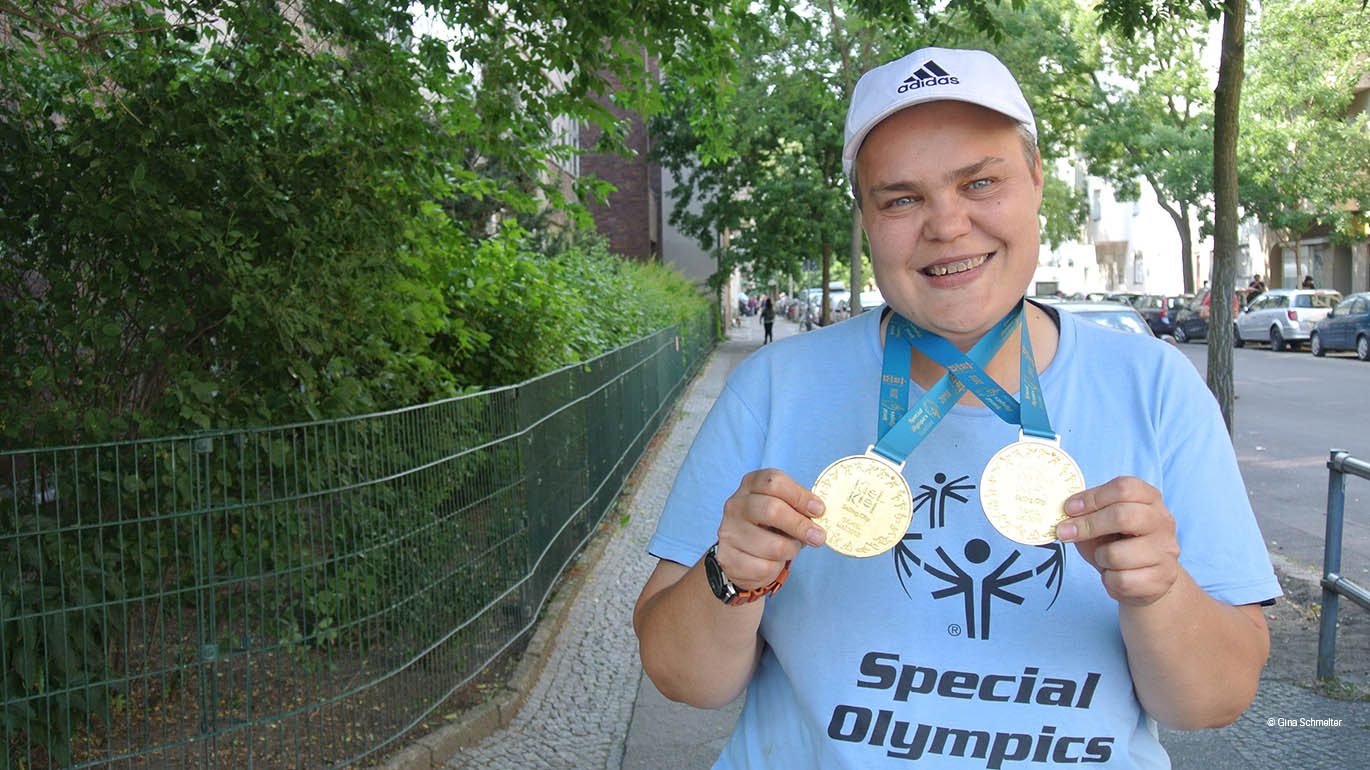 Sabine Wegener gewann zwei Goldmedaillen bei den Special Olympics 2018 in Kiel